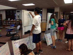 students whiteboard brainstorming google